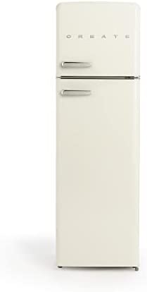 CREATE /FRIDGE STYLANCE TOP/Réfrigérateur Combi Beige/Design et Style Rétro Vintage,245L,Congélateur,3 étagères Avis, Fiche Technique et Prix au Maroc