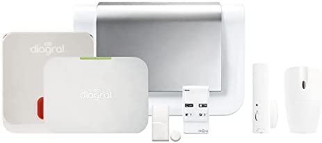 Pack Alarme Maison connectée DIAG16CSF - Compatible Animaux - Diagral Kit 2 DIAG16CSF-KIT2, Blanc Fiche Technique et Prix au Maroc
