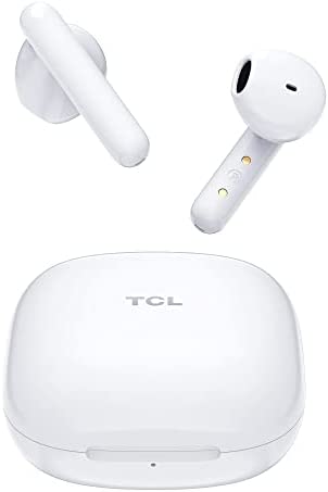 TCL MOVEAUDIO S150 Ecouteurs Bluetooth sans Fil avec Réduction du Bruit, Écouteur Bluetooth 5.0 Son Pure Bass Autonomie jusqu'à 20 Heures, Oreillette avec Mic Contrôle Tactile, Blanc Fiche Technique et Prix au Maroc