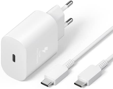 25W Chargeur USB C Rapide pour Samsung Galaxy A13 5G, A53 5G, A52, A33, S22, S21 Ultra, S21, S21 FE, S21 Plus, S20, A72 S10, S9, S Flip 4 Super Fast Charging Samsung Type C Adaptateur Charge Prise Fiche Technique et Prix au Maroc