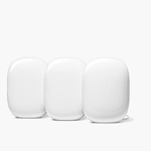 Google WiFi Pro – Système Domestique Wi-FI 6E fiable avec Vitesse Rapide et Couverture complète de la Maison, routeur en Maille, 3 Paquets, GA03690-GB Fiche Technique et Prix au Maroc