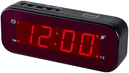 J&F ZHU Chaorong LED Réveil Réglage Facile et à Piles Seulement Grands Chiffres Rouges pour Chambre à Coucher / Salon / Voyage (Noir) Fiche Technique et Prix au Maroc