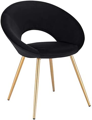 WOLTU 1 X Chaise de Salle à Manger Chaise de Loisirs en Velours et métal,Noir BH230sz-1 Fiche Technique et Prix au Maroc