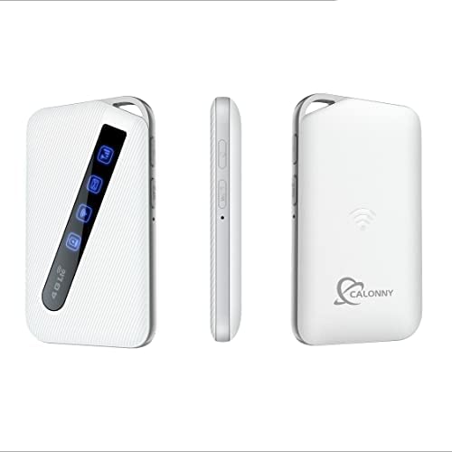 Calonny Mobile WiFi portable Hotspot 4G LTE Sim Routeur Cat4 150 Mbps, 3000 mAh Batterie rechargeable,Wi-Fi USB sans fil, sans configuration, pour voyage et travail ; ne pas naviguer, modification APN Fiche Technique et Prix au Maroc