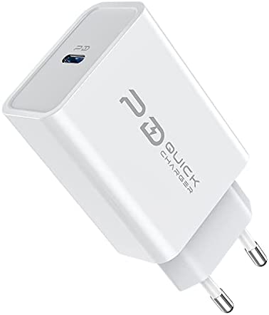 20W Rapide Chargeur pour iPhone 14 Pro/14 Pro Max/13 12 11/14 Plus/SE 2 3（2022 2022）/X XR XS XS Max/13 Mini 7 8 6S 6,Samsung A53 A23 5G,PD 3.0 USB C Prise Secteur Mural Type C Alimentation Adaptateur Fiche Technique et Prix au Maroc