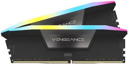 Corsair Vengeance RGB DDR5 32Go (2x16Go) 5600MHz C36 Mémoire de Bureau Optimisée par Intel (Éclairage Dynamique RGB à Dix Zones, Profils XMP 3.0 Personnalisés, Temps de Réponse Très Courts) Noir Fiche Technique et Prix au Maroc
