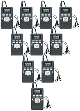 YANYUESHOP Lot de 10 radios PR13 radio FM stéréo DSP portables radio-récepteurs horloge numérique pour guider les confesseurs d'église (radio FM) Fiche Technique et Prix au Maroc