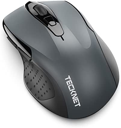 TECKNET Souris Bluetooth sans Fil, 2600 DPI Optique Souris, Wireless Mouse 5 DPI Ajustables 6 Boutons-Gris Fiche Technique et Prix au Maroc