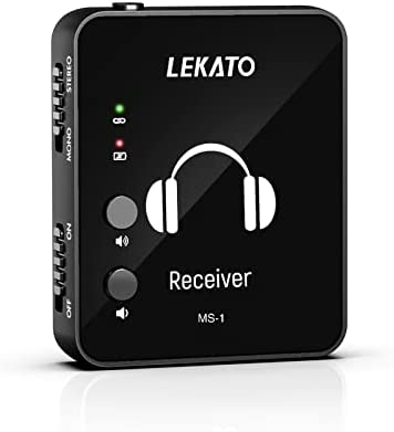 Système de monitoring intra-auriculaire sans fil, système IEM stéréo sans fil professionnel LEKATO 2.4G Fonctionnement en mode mono et stéréo (récepteur uniquement) Fiche Technique et Prix au Maroc