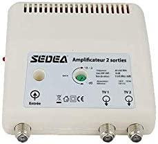 sedea Amplificateur intérieur 18dB réglable 2 Sorties antenne TNT TV rateau Signal Fiche Technique et Prix au Maroc