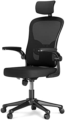 naspaluro Chaise de Bureau, Fauteuil de Bureau avec Soutien Lombaire Ajustable, Accoudoir et Appui-tête Réglables, Dossier Ergonomique Inclinable, Roulette Pivotant à 360°, Charge 150KG Fiche Technique et Prix au Maroc