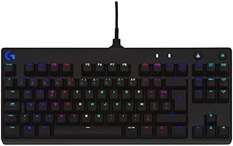 Logitech G PRO TKL Tenkeyless Clavier Gamer Mécanique, Conception Portable sans Pavé numérique, câble Micro-USB Détachable, Touches Rétroéclairées, LIGHTSYNC RGB, Français AZERTY - Noir Fiche Technique et Prix au Maroc