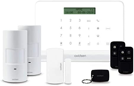 Avidsen HomeSecure - Alarme connectée sans fil Home, Deux détecteurs de mouvements et un détecteur d'ouverture, capteur anti-sabotage - Avidsen - 127055 Avis, Fiche Technique et Prix au Maroc