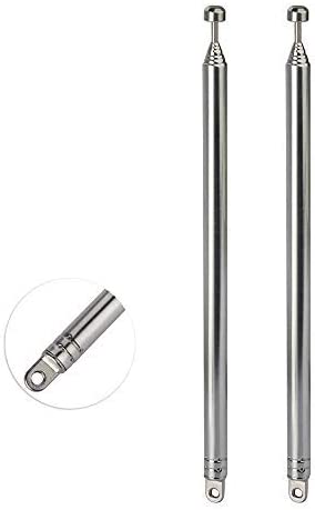 Bingfu Antenne Télescopique Radio FM Dab Portable Interieur 74 cm 7 Rubriques Remplacement pour Système Radio Tuner Chaîne HiFi Pure JVC Sony Onkyo Denon Pioneer,2 Paquets Fiche Technique et Prix au Maroc