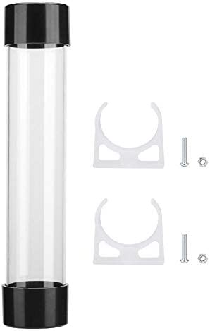 ASHATA Réservoir de Refroidissement de l'eau G1 / 4 PC Cylindre de Cylindre d'ordinateur Réservoir de Refroidissement Liquide Kit de radiateur de Refroidissement par Eau de Refroidissement (240mm) Fiche Technique et Prix au Maroc