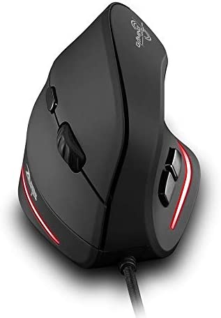 Zelotes Souris Ergonomique Verticale,3200–2400–1600–1000DPI,6 Boutons USB Souris Filaire,Mouse Souris Verticale Ordinateur pour PC,Mac,NoirAvis,  Fiche Technique et Prix au Maroc