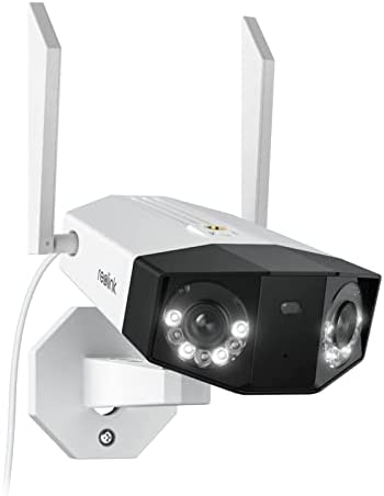Reolink 4K 8MP Caméra WiFi Double Objectif Angle Plus Large de 180° Caméra de Surveillance WiFi Vision Nocturne Couleur Détection Humain/Véhicule/Animaux, Audio Bidirectionne, Duo 2 WiFi Fiche Technique et Prix au Maroc