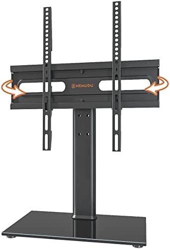 Support TV Universel pivotant pour téléviseurs LCD LED de 27 à 55" Hauteur réglable avec Base en Verre trempé et Gestion des Fils, VESA 400 x 400 mm Fiche Technique et Prix au Maroc