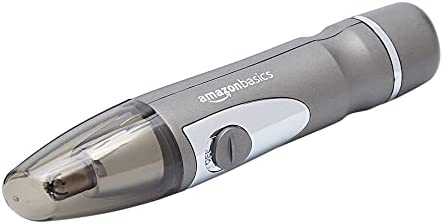 AmazonBasics Tondeuse électrique pour les nez et les oreilles, avec lumière LED et support, Noir Avis, Fiche Technique et Prix au Maroc