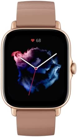 Amazfit GTS 3 Montre Connectée avec Alexa, 1.75" AMOLED, SpO2, 150+ Modes Sportifs, GPS, 5 ATM Etanche Smartwatch Sport (Terre Rose) Fiche Technique et Prix au Maroc