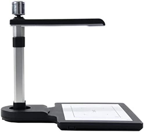 Qinwenyan Document Scanner Gaopaiyi Scanner Haute Vitesse Haute Définition A4 Caméra Doual Autofocus pour la Salle de Classe (Couleur: Argent, Taille: 47.8x19cm) Fiche Technique et Prix au Maroc