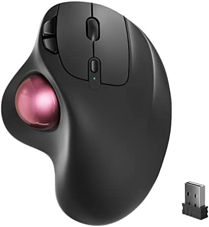 Nulea Souris Trackball sans Fil, Souris Ergonomique Rechargeable, Suivi précis et Fluide, Connexion à 3 appareils (Bluetooth ou USB), Compatible pour PC, Ordinateur Portable, Mac, Windows Fiche Technique et Prix au Maroc