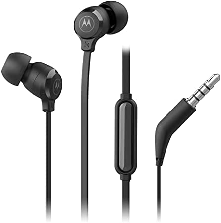 Motorola Sound Earbuds 3-S | Écouteurs Intra-Auriculaires avec Microphone | Câble Anti-emmêlement, Basses Profondes et Design Ergonomique avec Ajustement Confortable | 3,5 mm | Noir Fiche Technique et Prix au Maroc