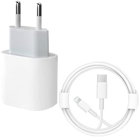 iPhone 12 Fast Charger【MFi Certified】 20W PD Type C Power Wall Charger with 6FT USB C to Lightning Cable Compatible iPhone 13/12/12 Mini/12Pro/12 Pro Max/11/11 Pro Max/XS Max/XR/X, iPad AirPod Fiche Technique et Prix au Maroc