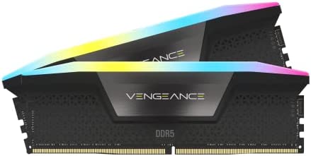 Corsair Vengeance RGB DDR5 32 Go (2x16 Go) 6000 MHz C38 Mémoire de Bureau optimisée Intel (éclairage RVB Dynamique à dix Zones, profils XMP 3.0 personnalisés, Temps de réponse serrés) Noir Fiche Technique et Prix au Maroc