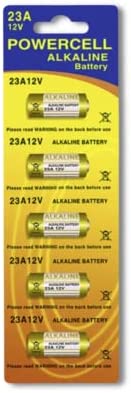 POWERCELL Lot de 5 piles alcalines 23 A 12 V A23 MN21 MN23 L1028 V23GA LRV08 8LR932 pour télécommandes portail capteurs anti-vol alarme sonnette Fiche Technique et Prix au Maroc