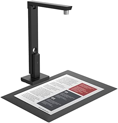 CZUR Lens Pro Compact Portable HD Document Scanner, 12 Mégapixels, 330 DPI, 60 PPM, USB 2.0, Numérisation Rapide du Format A4, Compatible avec Windows et macOSAvis,  Fiche Technique et Prix au Maroc