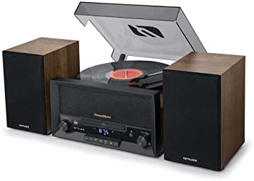 Muse MT-120 Mo Microsystème stéréo avec Haut-parleurs, Bois/Noir Fiche Technique et Prix au Maroc