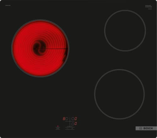 Bosch PKM61RAA8F - Série 2 - Table électrique - 3 foyers - 60 cm - Puissance 5400 W - Noir Avis, Fiche Technique et Prix au Maroc