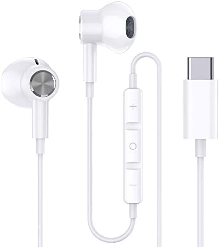 Ecouteurs USB C HiFi Stéréo Magnétique Écouteurs USB Type C avec Micro et Contrôle du Volume pour Huawei P40 P30 P20 Samsung S21 FE S20,iPad Pro 2018,OnePlus 6T 8T Google Pixel 6 5 4a 3 Xiaomi 10 11 Fiche Technique et Prix au Maroc