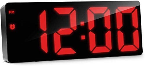 Réveil Numérique, Flysocks Horloge Numérique avec 3 Niveaux de Luminosité, Réveil Électronique Alimenté par USB ou 3 Piles AAA (NON FOURNIES), Réveil Snooze avec Contrôle Sonore et Affichage LED Fiche Technique et Prix au Maroc