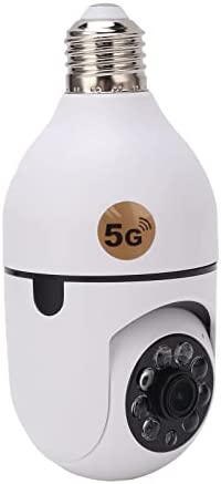 CUEI Caméra à ampoule, de sécurité domestique WiFi sans fil 360 ° 2,4 GHz / 5G 1080P avec détection mouvement, vision nocturne infrarouge, voix bidirectionnelle, surveillance domicile Fiche Technique et Prix au Maroc