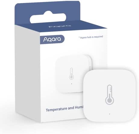 Aqara Capteur de Température et d'Humidité, NÉCESSITE AQARA HUB, Zigbee, pour la Surveillance à Distance et la Domotique, Thermomètre Hygromètre sans Fil, Compatible avec Apple HomeKit, Alexa, IFTTT Avis, Fiche Technique et Prix au Maroc
