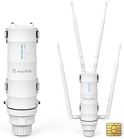 WAVLINK AC1200 with SIM Slot Amplificateur WiFi/Repeteur WiFi Puissant Exterieur en Charge Poe/Dual-Band 2.4+5G/4 Antenne WiFi Longue Portée(2 Gigabit PoE WAN/LAN-Port) Fiche Technique et Prix au Maroc