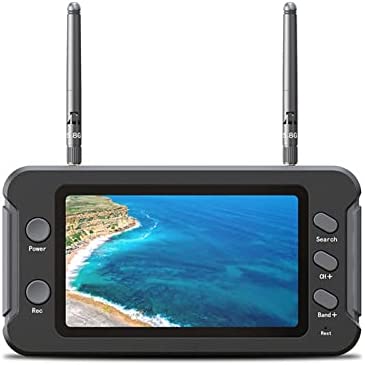Moniteur FPV, Résolution IPS 800 X 480 de 4,3 Pouces, Fonction DVR 5,8 GHz 40 Canaux, écran D'affichage de Drone RC avec Recherche Automatique, Récepteur FPV DIY 1200 MAh pour Drone Quadrirotor Fiche Technique et Prix au Maroc