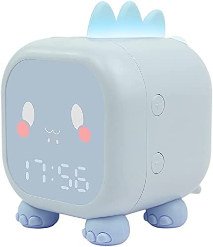MONODEAL Réveil Mignon Enfant, Multifonctionnelle Réglable Veilleuse Compte à rebours Répétition Commande Rechargeable, Cadeau pour Enfants (Bleu) Fiche Technique et Prix au Maroc