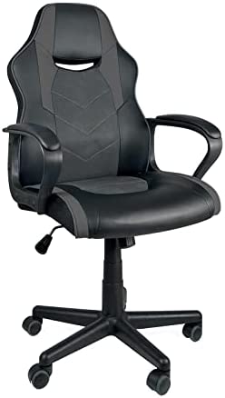 KAYELLES Chaise Gamer Racing Bicolore Hauteur réglable pivotant basculant Flip (Noir Gris) Fiche Technique et Prix au Maroc