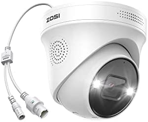 ZOSI 8MP PoE Caméra, Vidéo de Surveillance Vision Nocturne 24M, Ojbectif 3.6mm, Caméra IP Etanche, pour Extérieur Intérieur, Caméra Supplémentaire ou de Remplacement 4K Système PoE Fiche Technique et Prix au Maroc