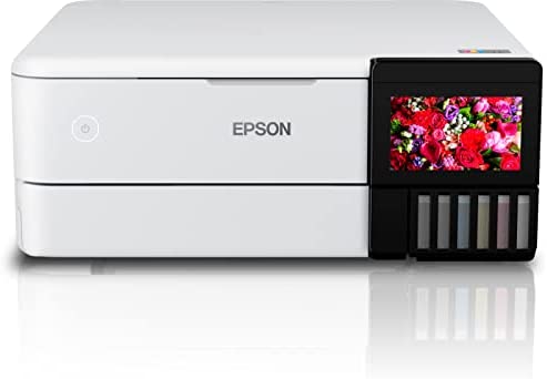 Epson EcoTank ET-8500 Imprimante multifonction 3 en 1 pour copie, scan, impression, A4, 5 couleurs, impression photo, recto-verso, WiFi, Ethernet, écran, USB 2.0, réservoir d'encre Fiche Technique et Prix au Maroc