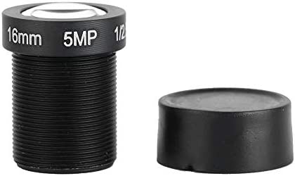 Lentille Focale Fixe de 16 mm, 5MP HD Objectif Grand Angle pour Caméra de Sécurité CCTV Connecteur à Vis Standard M12x0.5 Pièces de Rechange pour Caméra Objectif fisheye Mini objectif à focale fixe Fiche Technique et Prix au Maroc