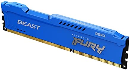 Kingston FURY Beast Bleu 8GB 1600MHz DDR3 CL10 Mémoire Kit pour PC Module Simple KF316C10B/8 Fiche Technique et Prix au Maroc