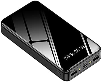 Batterie Externe Haute Capacité Power Bank 26800mAh avec Chargeur de Batterie Portable pour Lampe de Poche pour Batterie de Téléphone Portable Compatible avec iPhone Samsung Huawei etc (Noir) Fiche Technique et Prix au Maroc