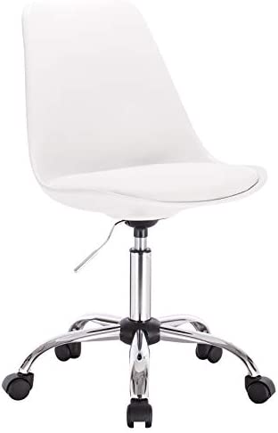 WOLTU BS39ws Tabouret à roulettes Chaise de Bureau en Similicuir Tabouret de Bureau pivotant 360° réglable en Hauteur,Blanc Fiche Technique et Prix au Maroc