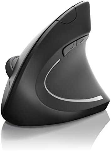 CSL - Souris Optique TM137U Modèle Vertical - Design Ergonomique - prévention du Syndrome de la Souris de l'épicondylite - particulièrement reposant pour Le Bras - Souris sans Fil - 5 Boutons Fiche Technique et Prix au Maroc