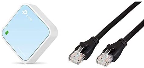 TP-Link Nano Routeur 300 Mbps Wi-FI N, Support Mode Répéteur/Point d'accès/Routeur/Pont/Client, Ethernet, USB & Amazon Basics Câble réseau Ethernet RJ45 catégorie 6-1,5 m Fiche Technique et Prix au Maroc