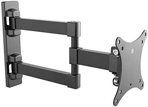 RICOO S7711 Support Murale TV Orientable Inclinable Universel 13-27" (33-69cm) Fixation Mural Télévision LED/LCD/Incurvée VESA 100x100 Noir Fiche Technique et Prix au Maroc